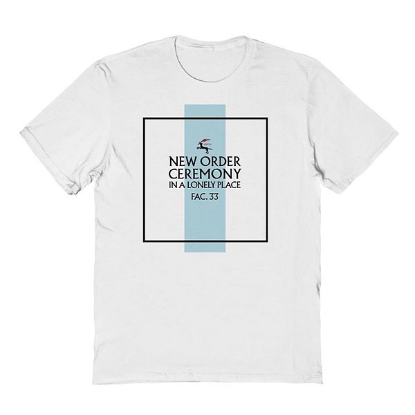 

Футболка Men's new order ceremony in a lonely place fac 33 Licensed Character