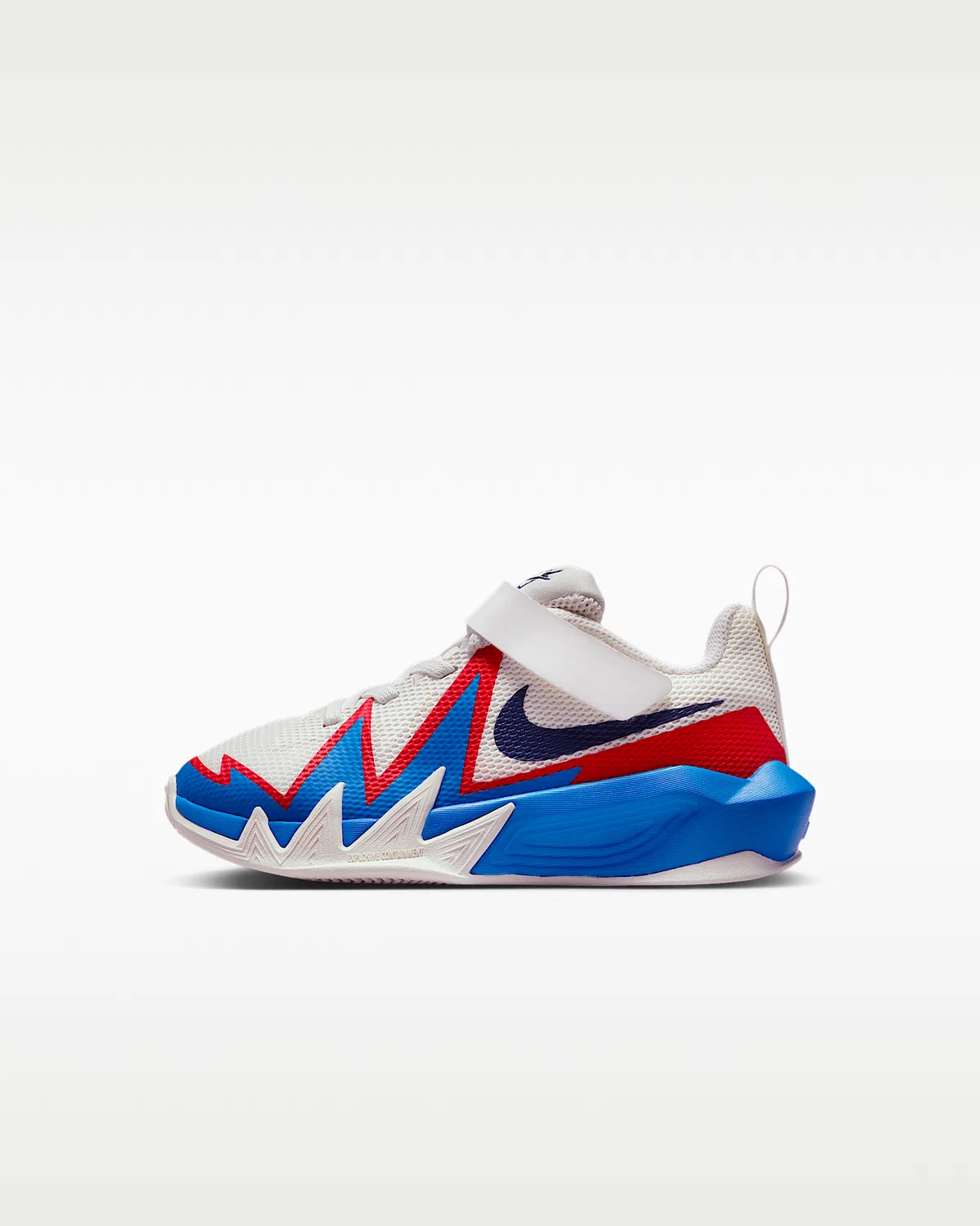 Кроссовки баскетбольные Nike S.T. Dynamite для маленьких детей, Sail/Photo Blue/University Red/Midnight Navy