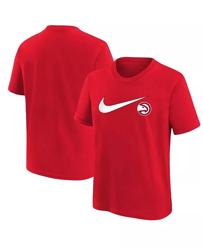 

Красная футболка Atlanta Hawks Swoosh для больших мальчиков и девочек Nike