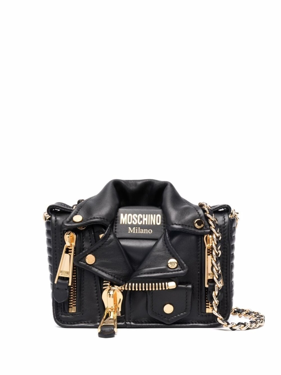 

Moschino сумка через плечо Biker, черный