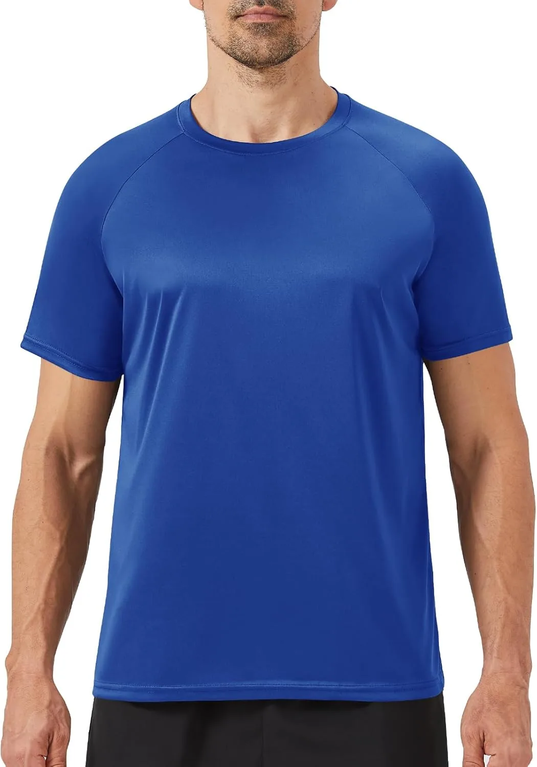 

Футболка мужская для тренировок Black Quick Dry Moisture Wicking с коротким рукавом BOOJO