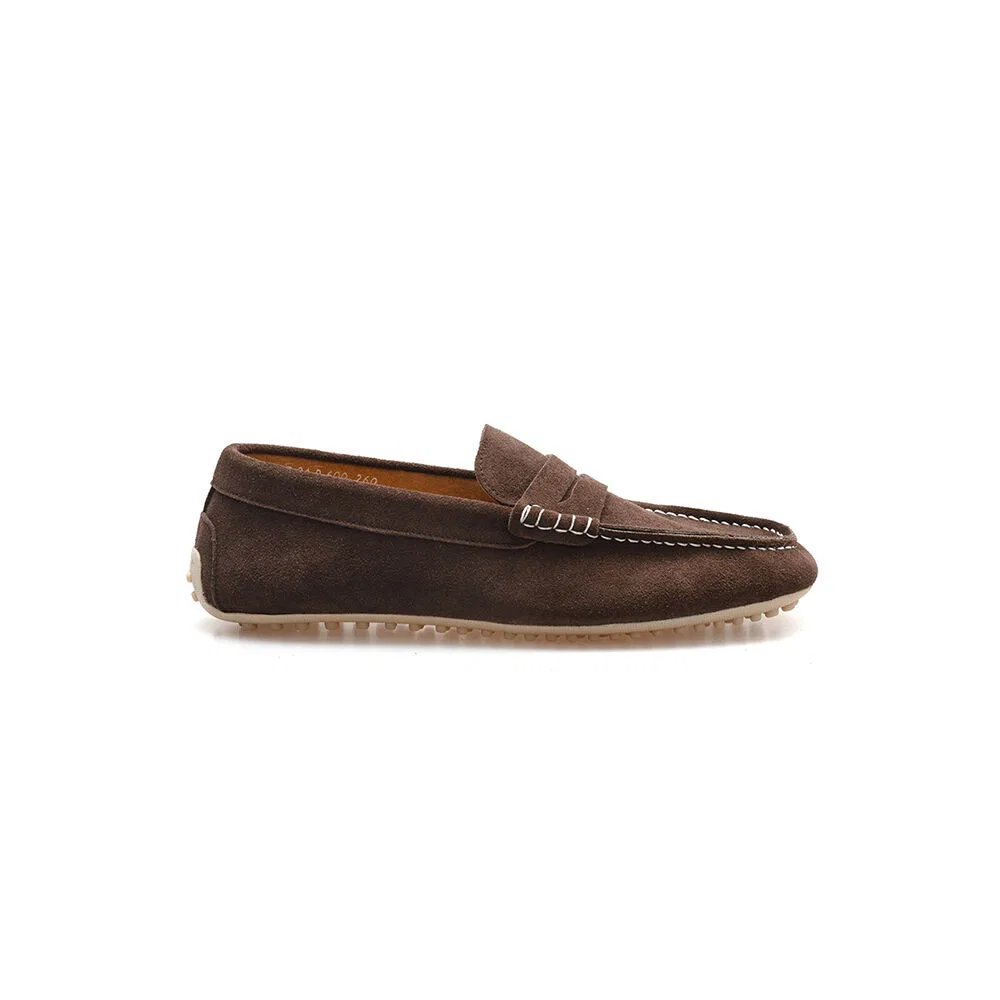 Мужские лоферы Alc600 Penny Driving Shoes, тёмно-коричневые, от Allclassic — фото 3