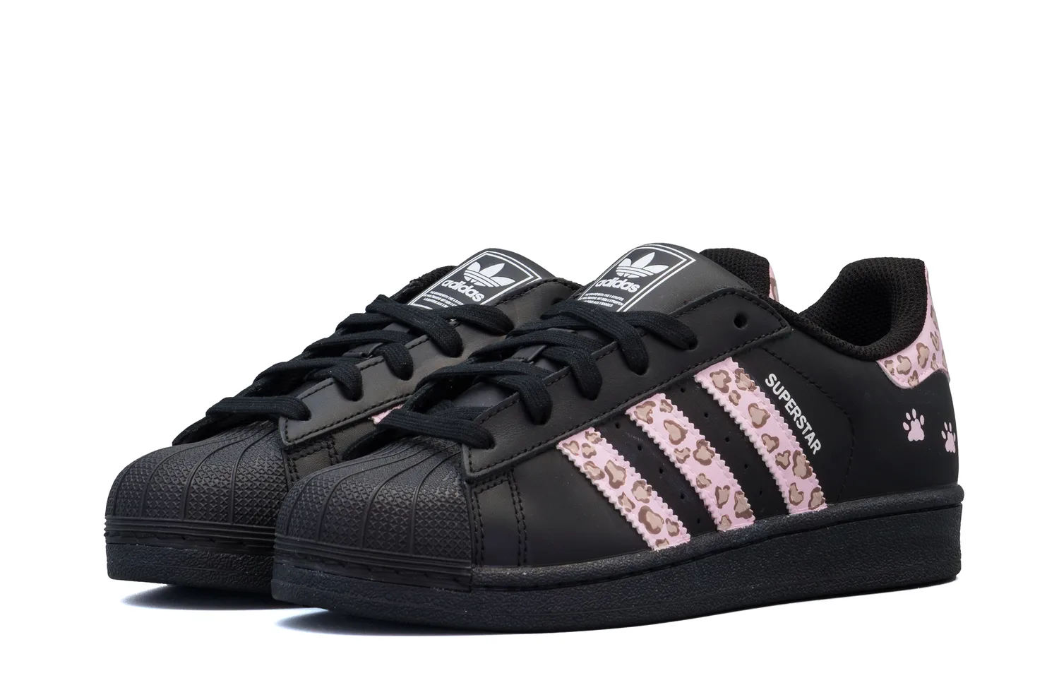 Кроссовки для скейтбординга Superstar 2 Leather Abrasion Resistant низкие детские Adidas Originals, розовый — фото 4