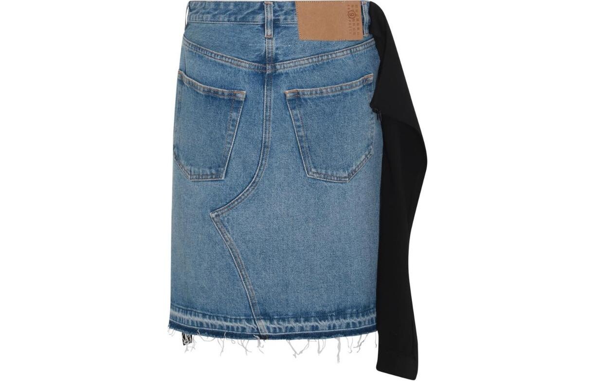 

Джинсовая юбка женская синяя Mm6 Maison Margiela
