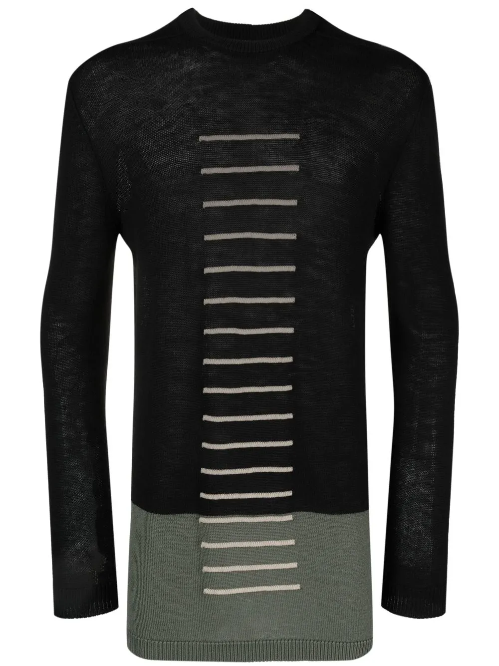 

Джемпер оверсайз с круглым вырезом Rick Owens, черный