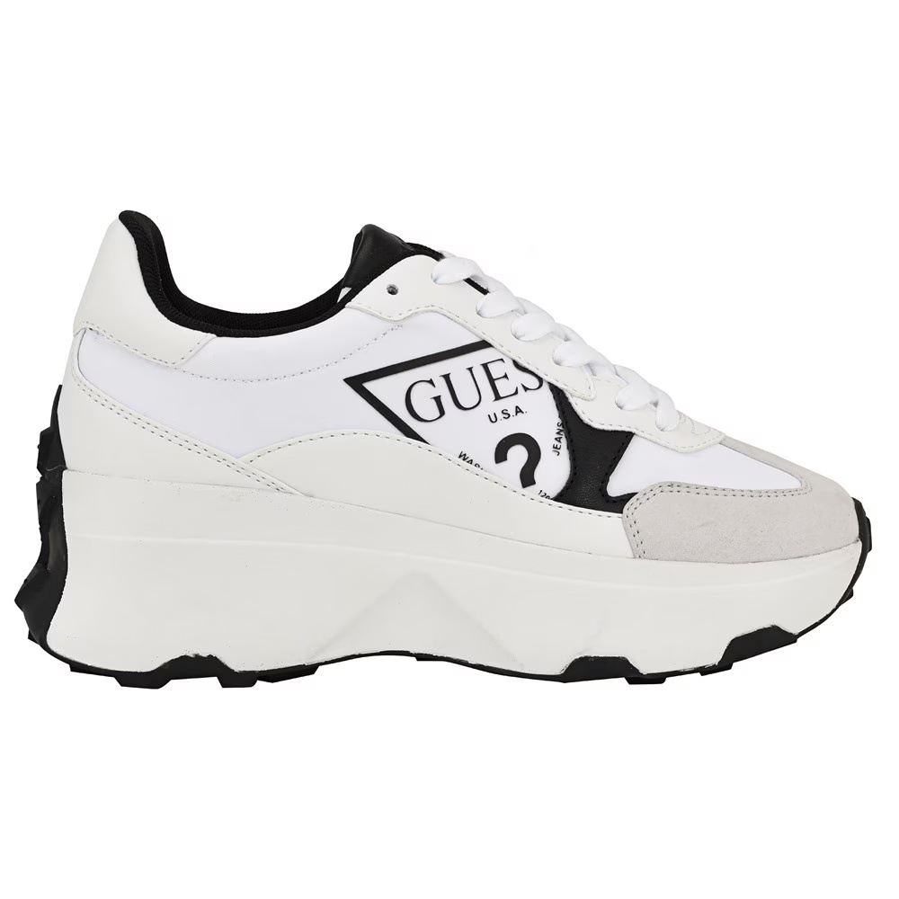 Кроссовки Calebb Guess, white/black nylon — фото 2