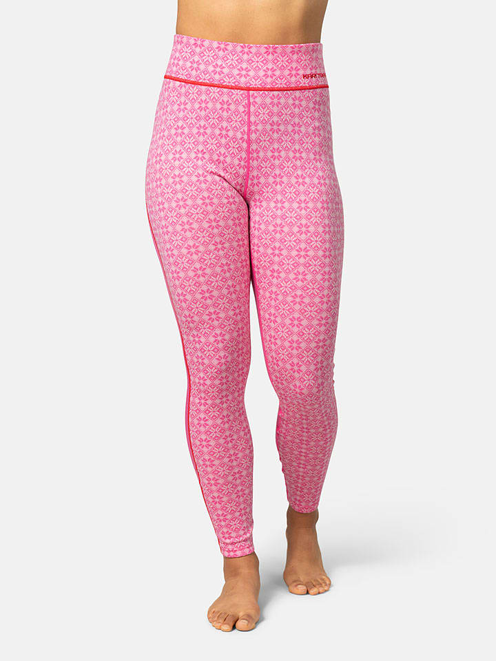 

KARI TRAA Термоштаны из мериносовой шерсти «Rose Light» розового цвета