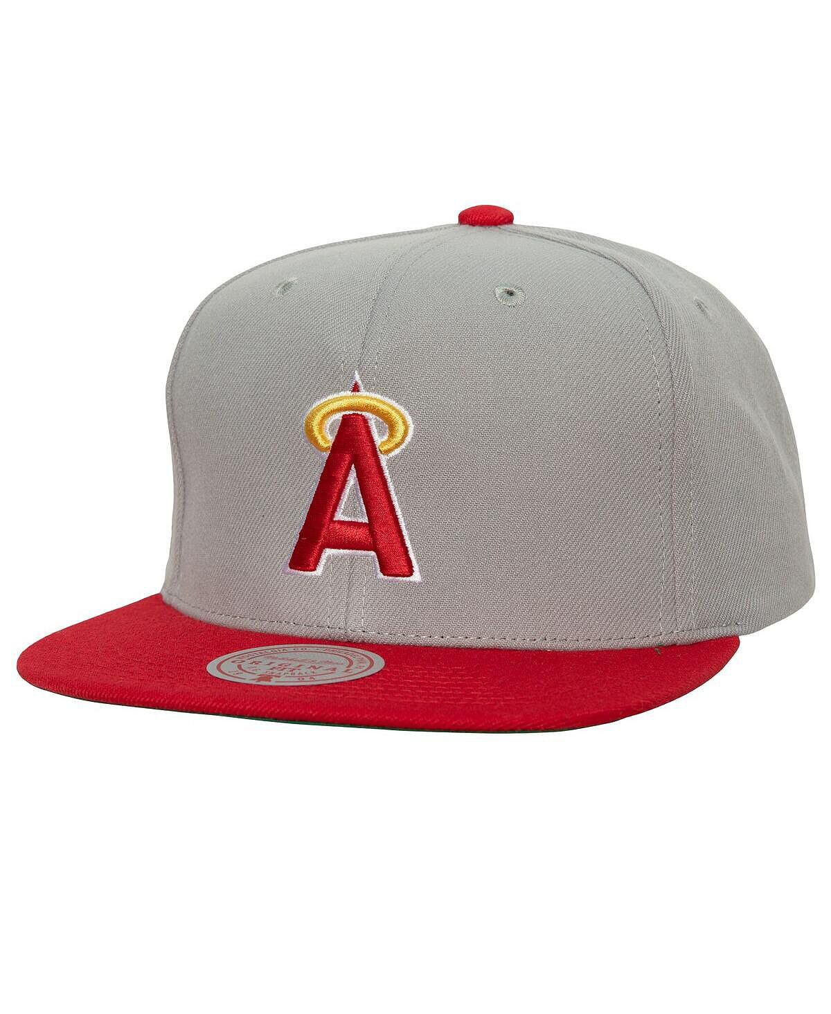 

Мужская серая выездная шляпа Snapback California Angels 1989-1992 Cooperstown Collection Mitchell & Ness