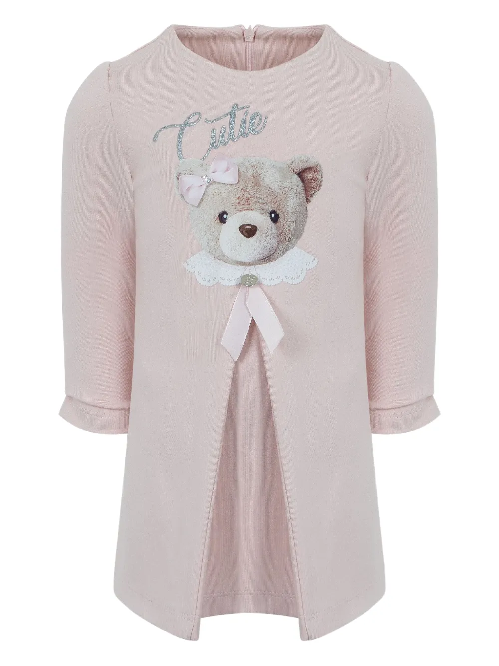 

Платье с рукавами три четверти и принтом Lapin House, розовый