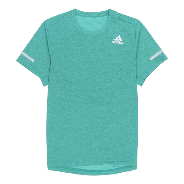 

Футболка elevate train t training sports quick dry short sleeve green Adidas, зеленый