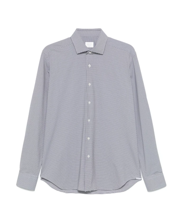 

Жаккардовая рубашка с узором спереди Xacus, синий