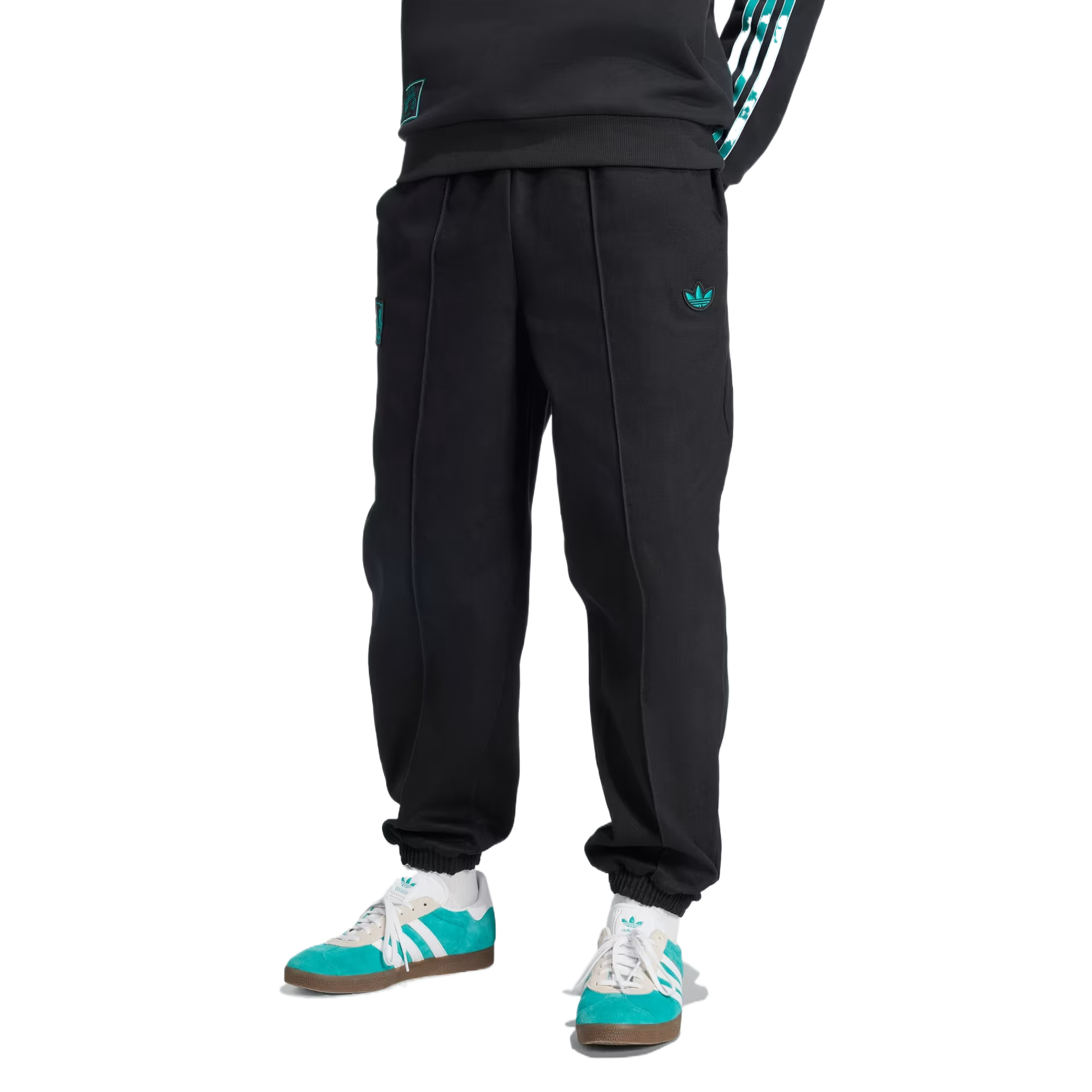 Вязаные спортивные штаны мужские Adidas Originals, черный — фото 2