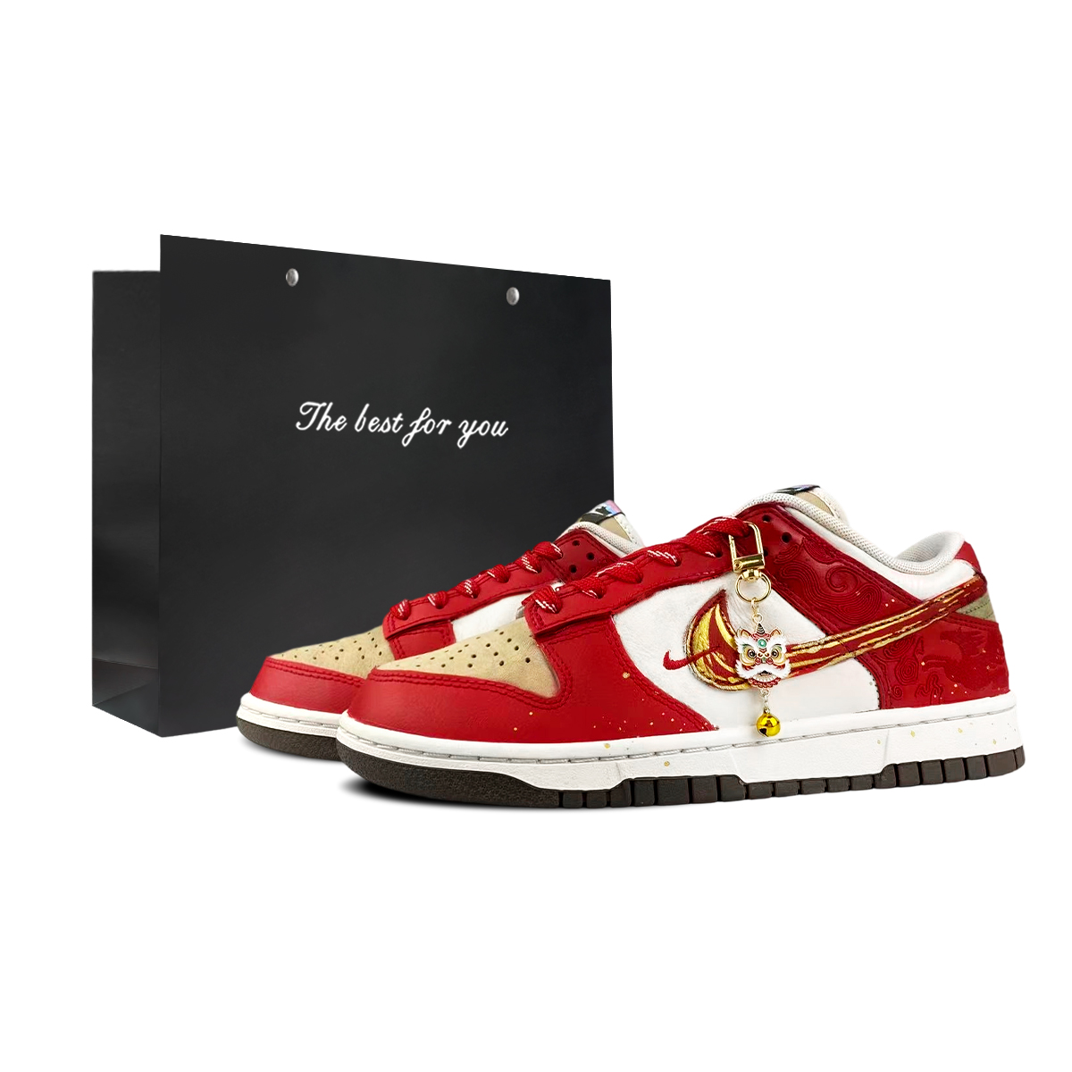 

Nike Кроссовки Dunk Low top Skateboard мужские красные белые