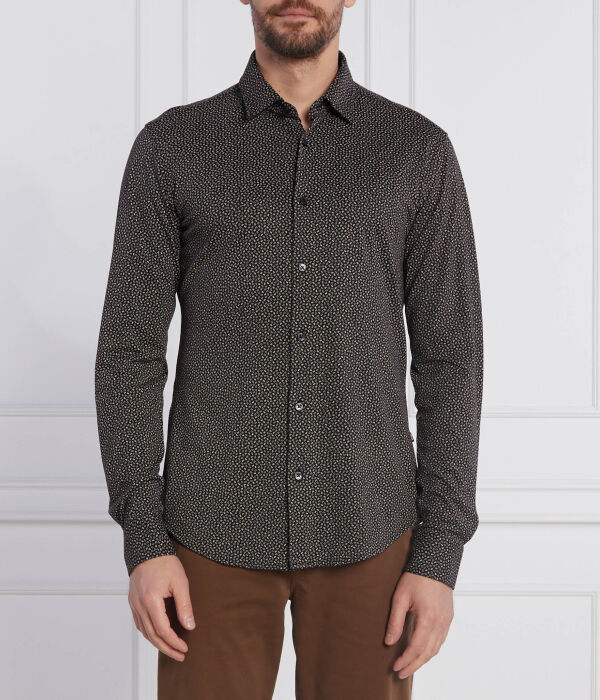 

Рубашка roan_f Slim fit Boss, коричневый