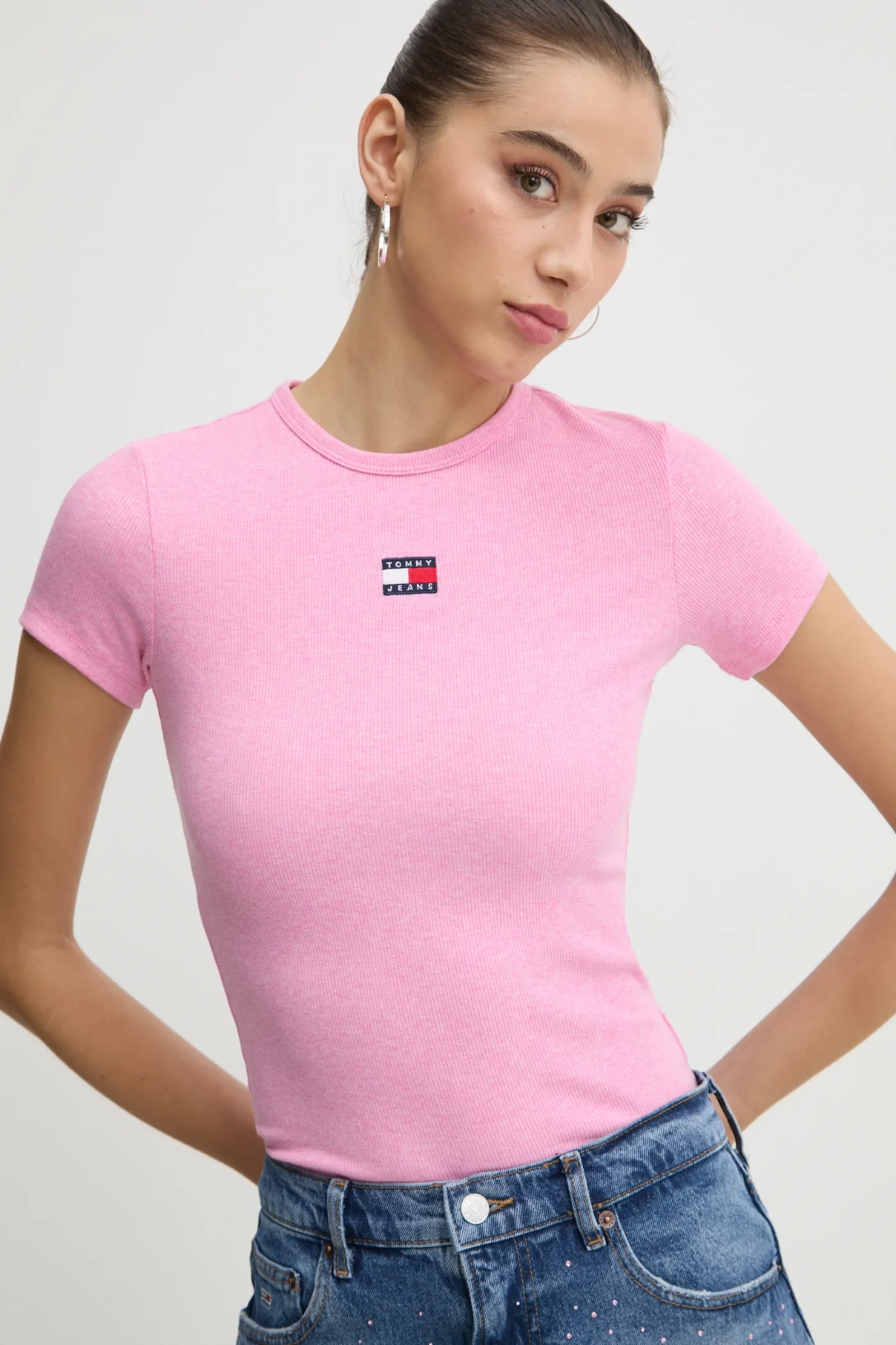 

Футболка Tommy Jeans, розовый