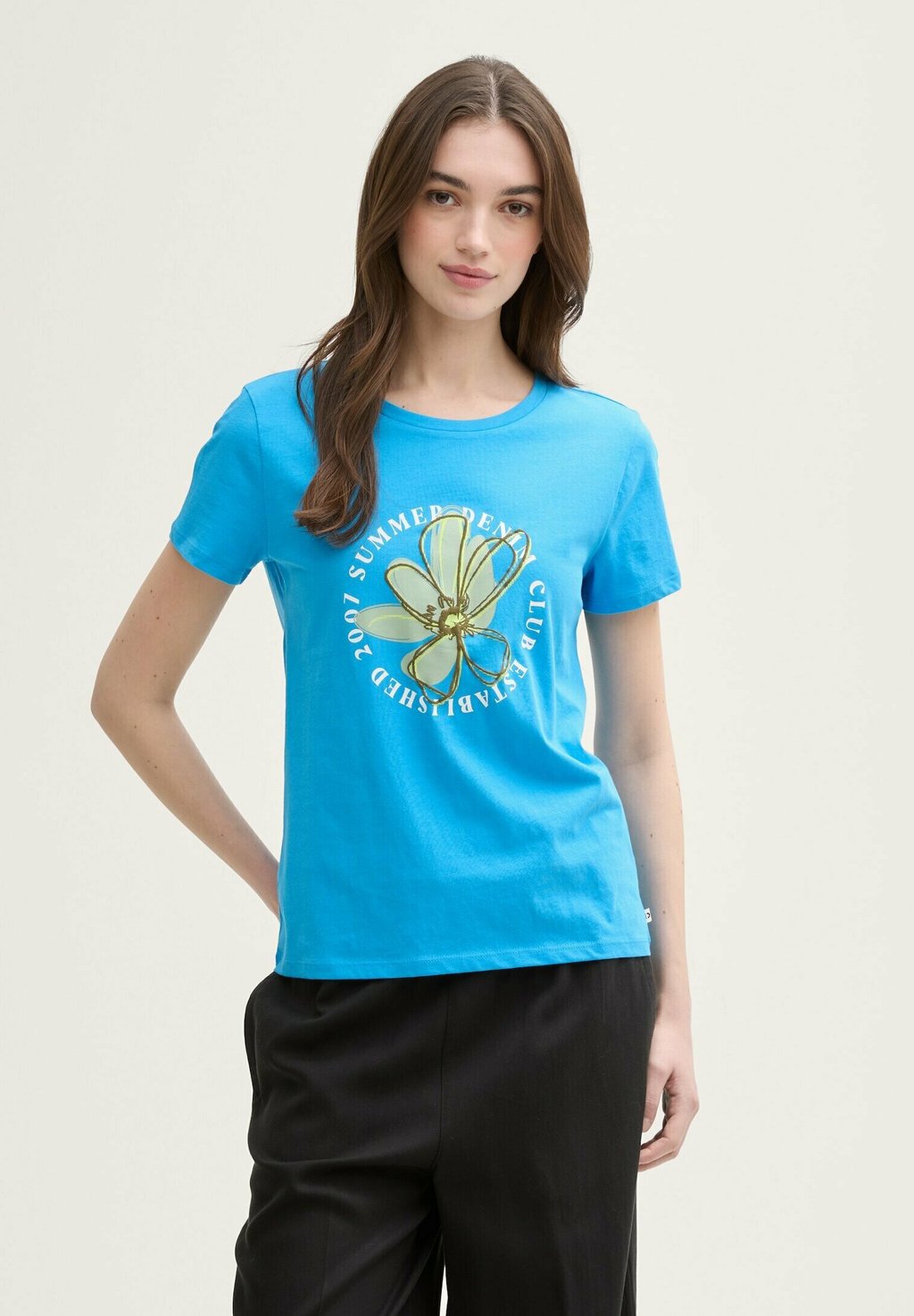 

Базовая футболка DENIM T-SHIRT TOM TAILOR DENIM, синий