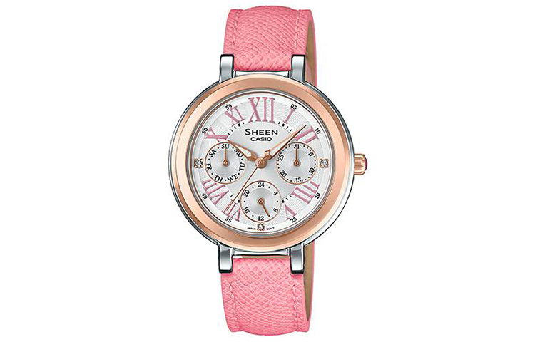 

CASIO Часы Women's SHEEN Pink Watch SHE-3034BGL-7A