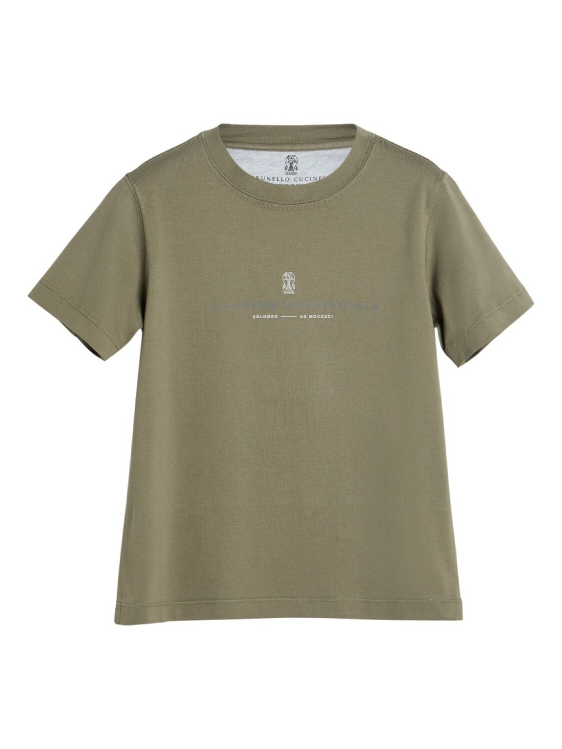 

Brunello Cucinelli Kids футболка из хлопка с принтом, зеленый