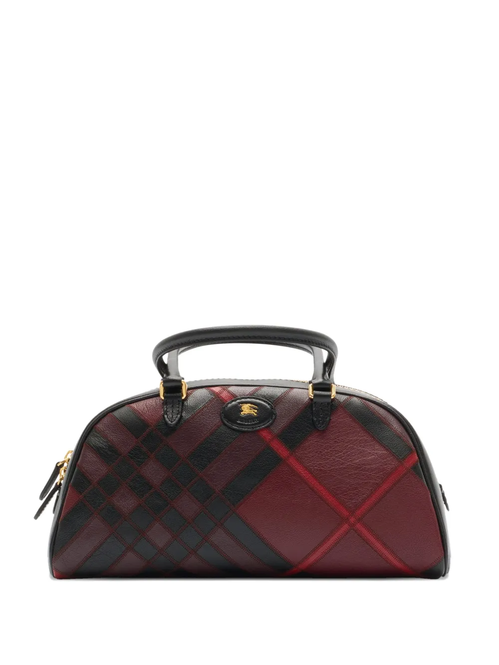 

Сумка-шоппер среднего размера в клетку BURBERRY, красный