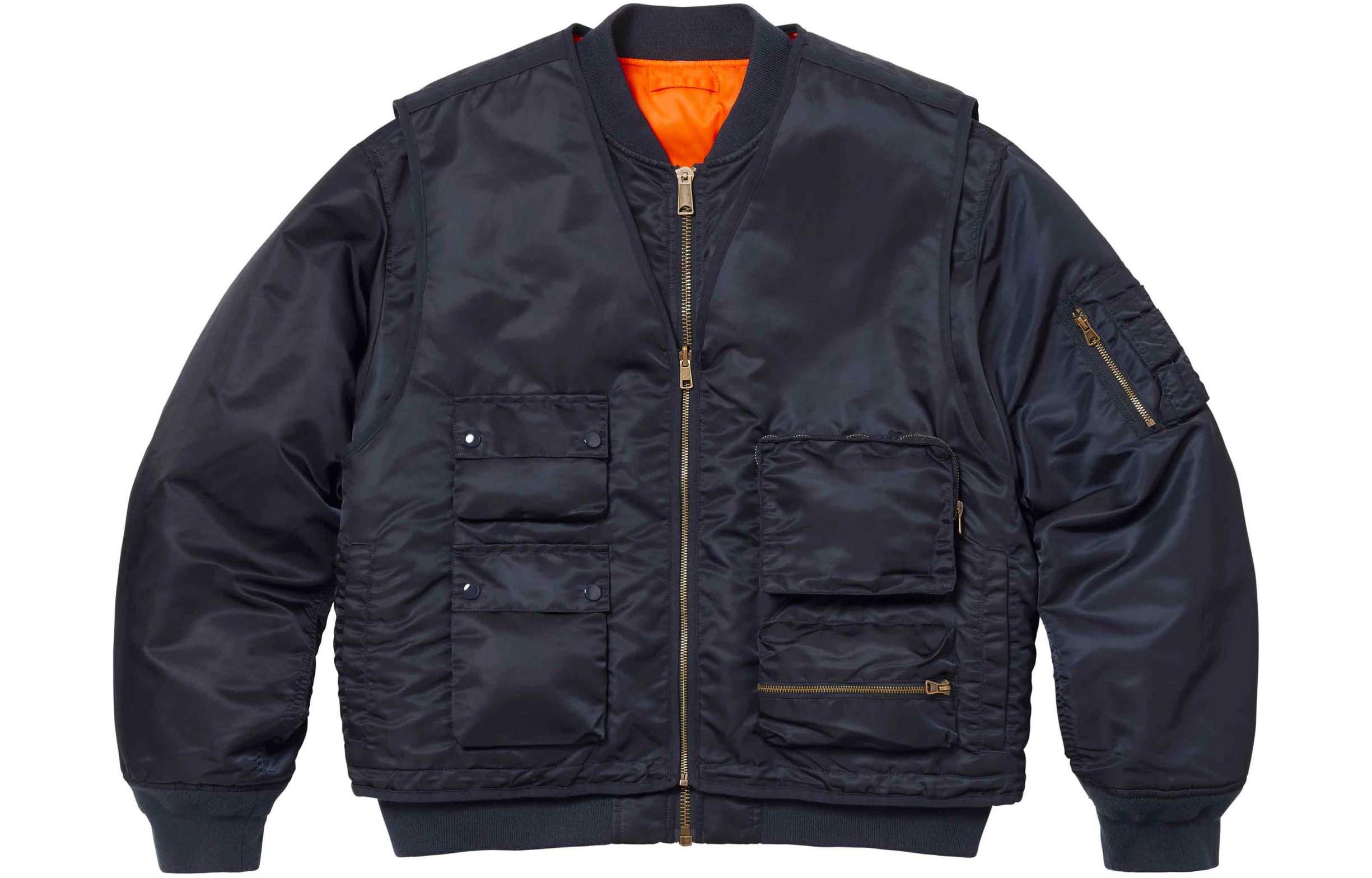 

2 в 1 Ma 1 Жилет Supreme, Marine Blue/Navy, Синий, 2 в 1 Ma 1 Жилет Supreme, Marine Blue/Navy