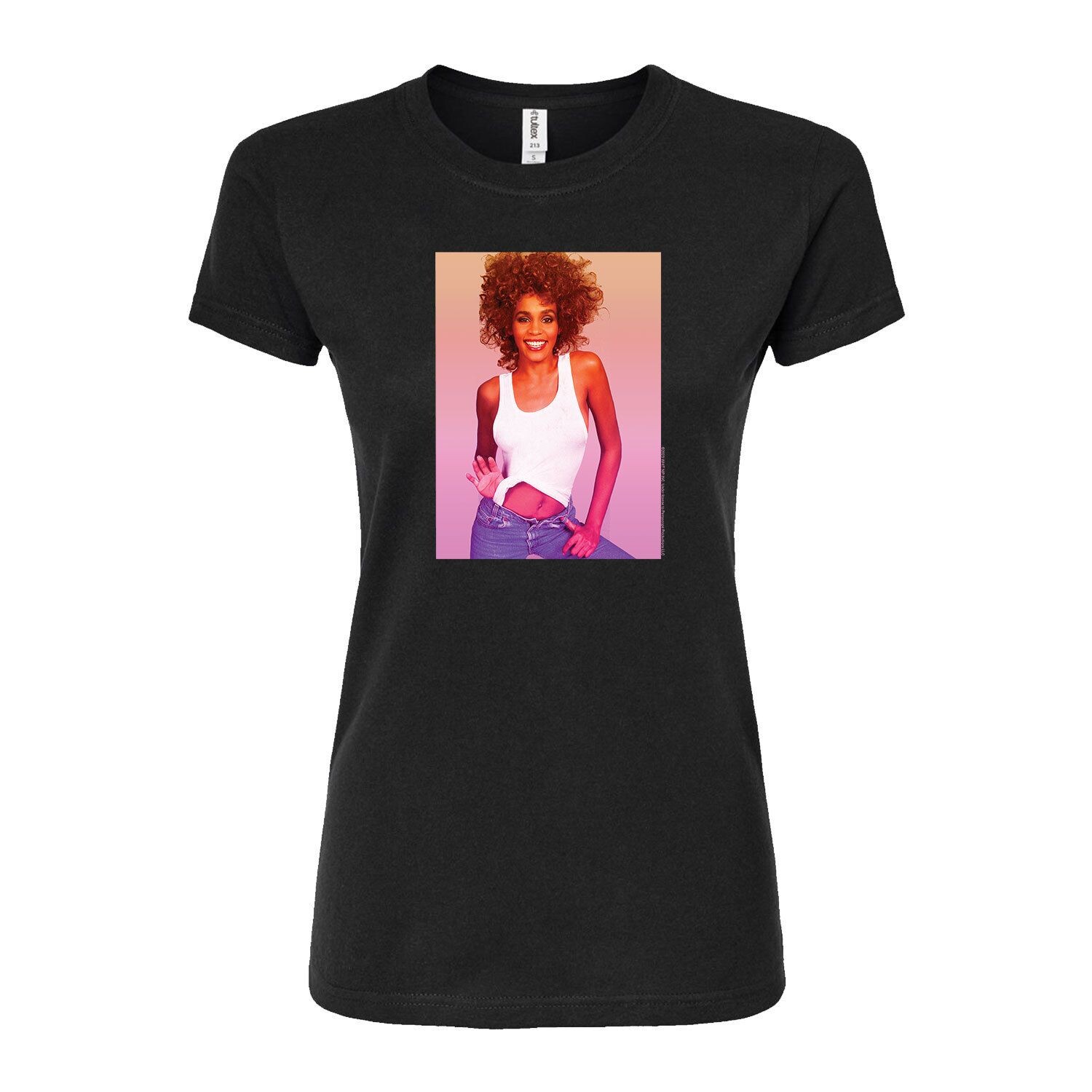 

Облегающая футболка для юниоров Whitney Houston Licensed Character, черный