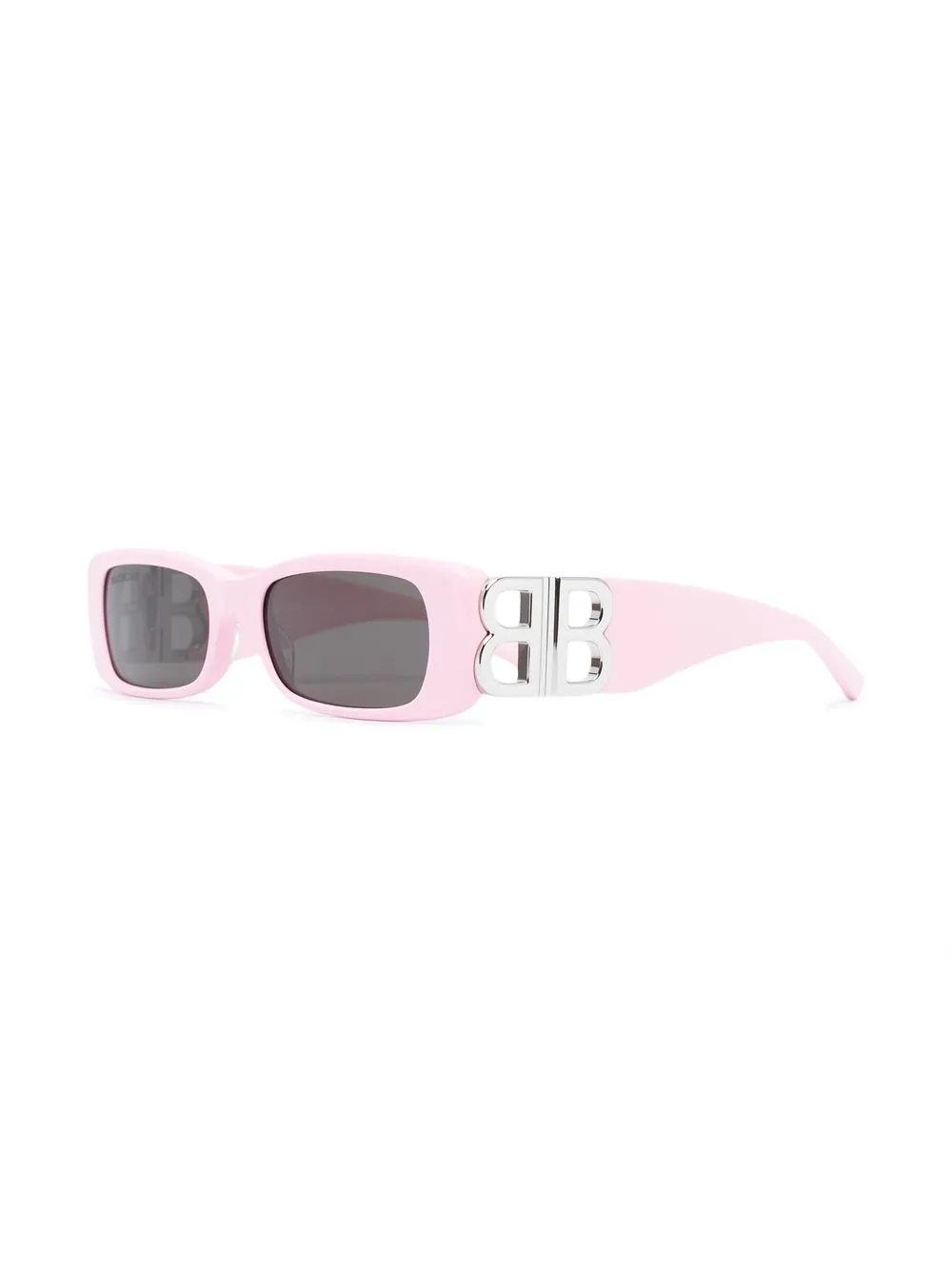 Солнцезащитные очки в квадратной оправе с кристаллами Balenciaga Eyewear, розовый — фото 2