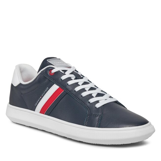 

Кроссовки Tommy Hilfiger EssentialLeather Cupsole, синий, Синий;серый, Кроссовки Tommy Hilfiger EssentialLeather Cupsole, синий