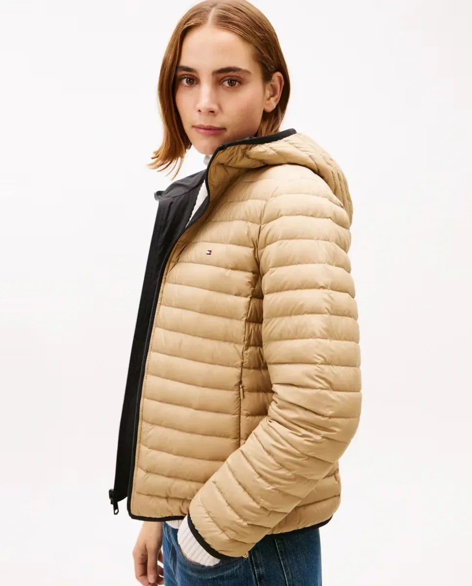 Женская двусторонняя куртка с капюшоном Tommy Hilfiger, черный — фото 3