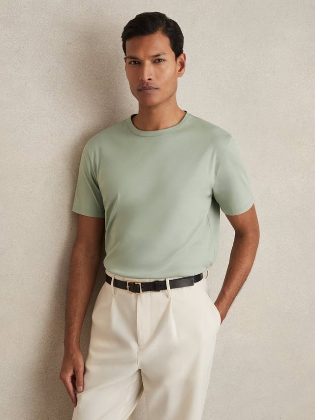 

Футболка из плотного хлопка обычного покроя count Reiss, цвет Light Green