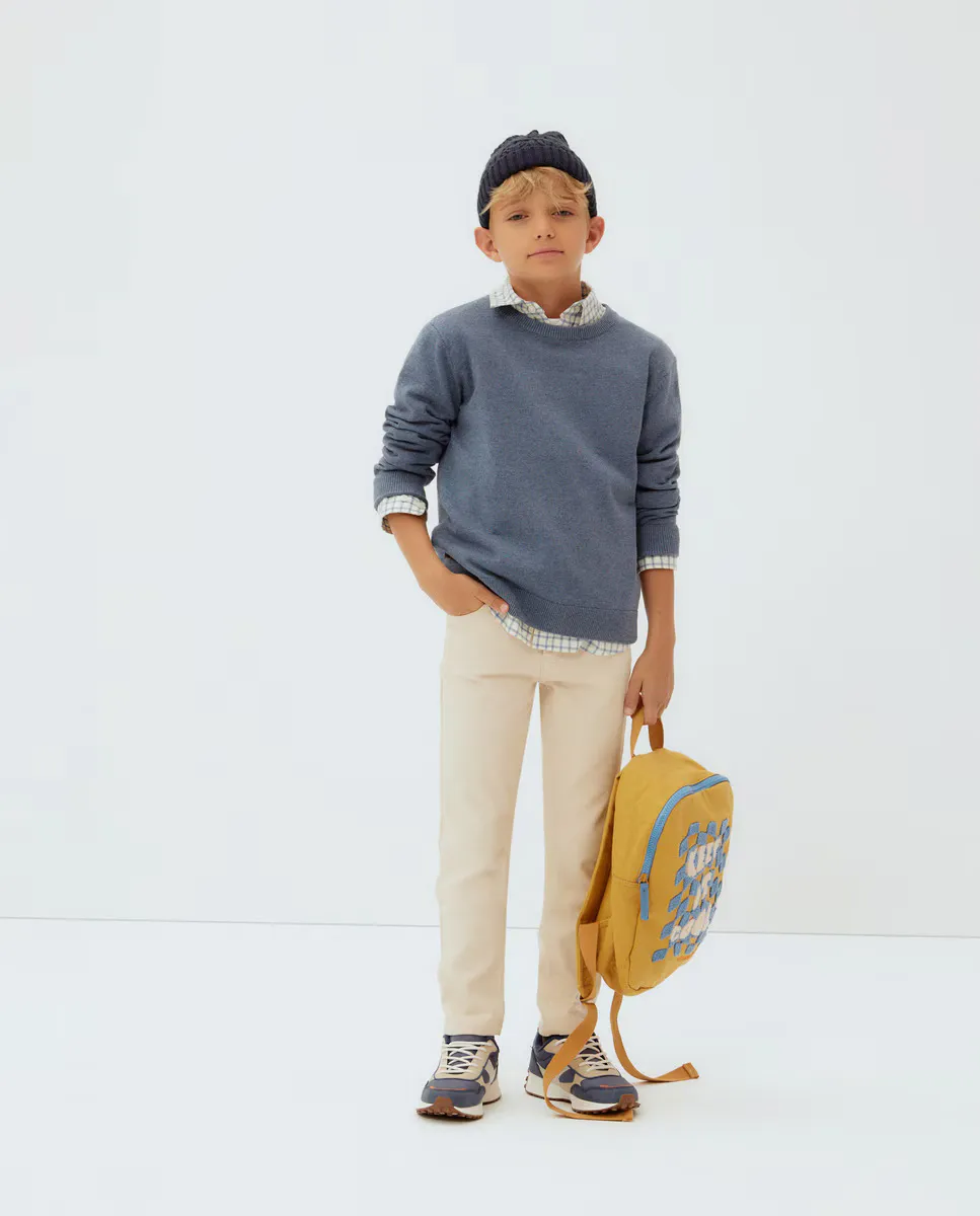 

Базовый однотонный свитер для мальчика Kids El Corte Inglés, синий