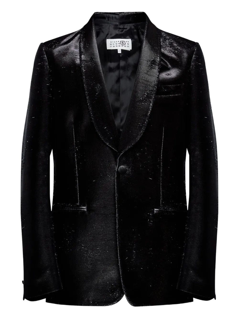 

Фактурный пиджак MM6 Maison Margiela, черный