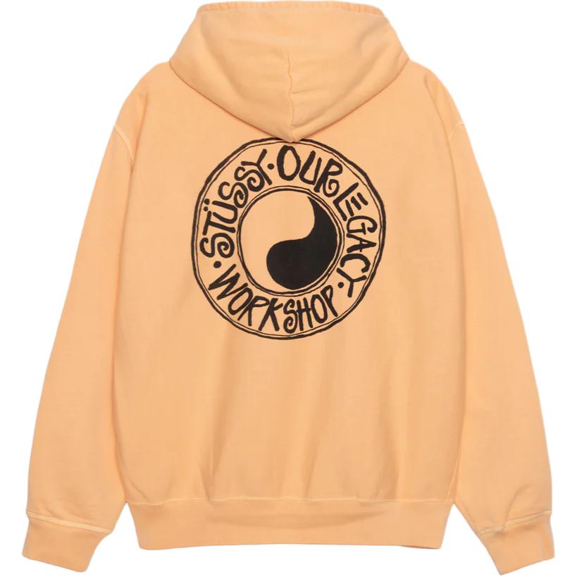 

X Our Legacy Work Shop худи с пигментной окраской Buana Stussy, персиковый