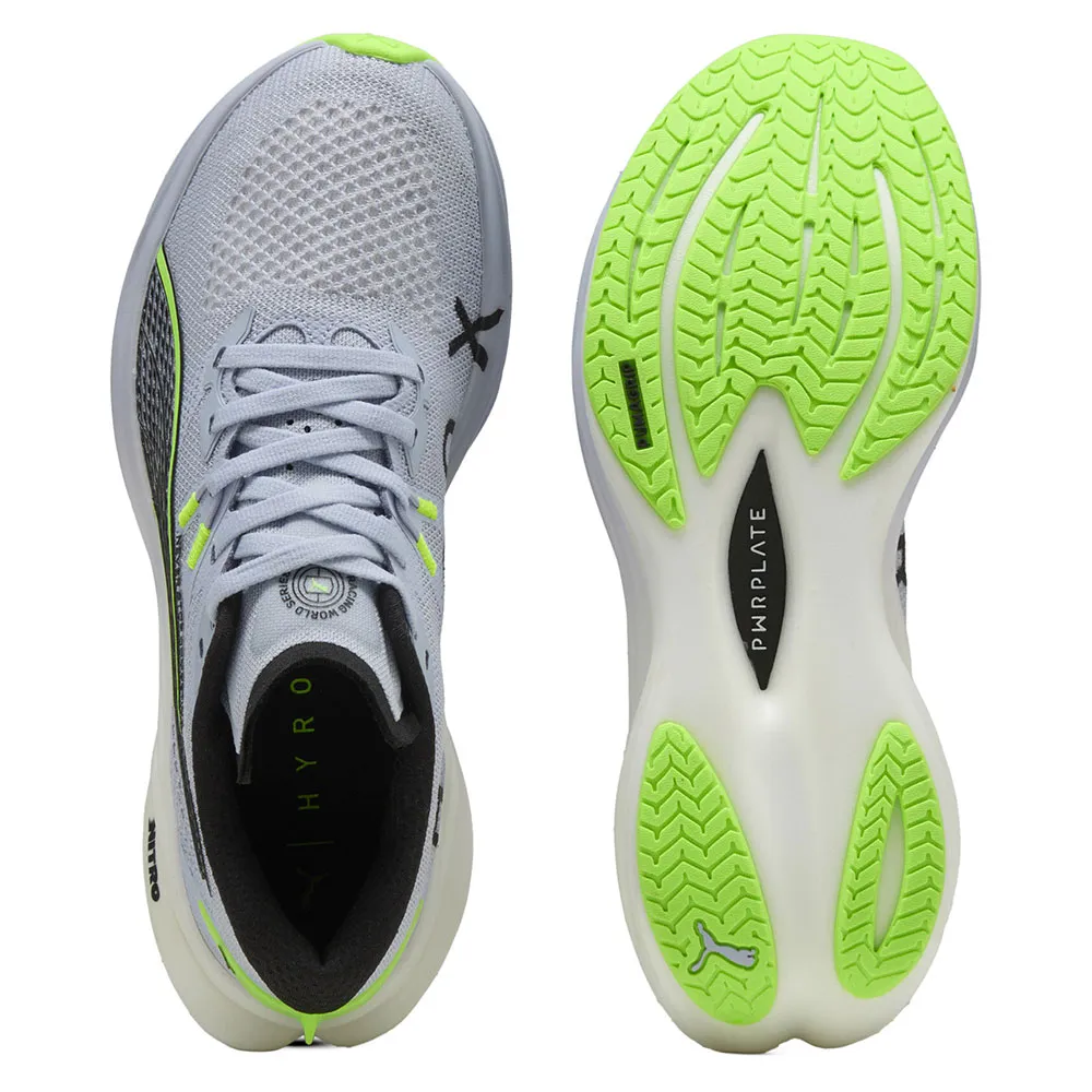 Беговые кроссовки Puma Deviate Nitro 3 Hyrox, синий — фото 2