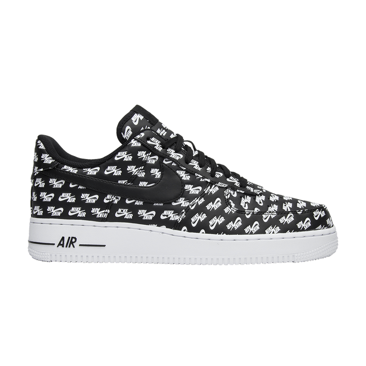 

Кроссовки Nike Air Force 1 Low '07 QS 'All Over Logo Black', черный