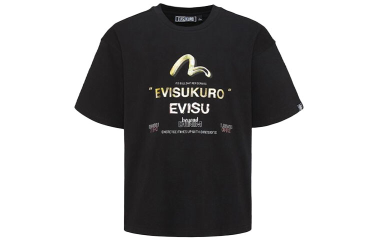 

Футболка мужская черная Evisu, черный