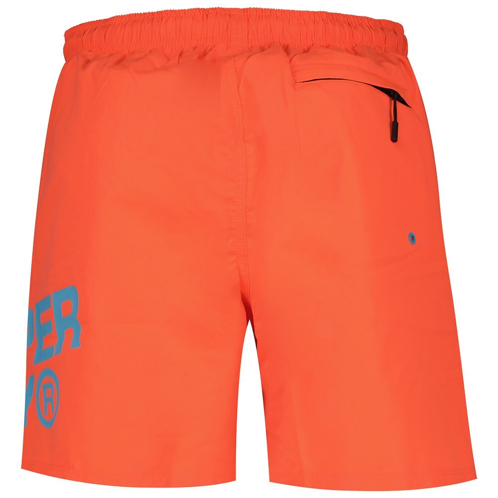 Шорты для плавания Superdry Sportswear Logo 17´´ Swimming Shorts, оранжевый — фото 3