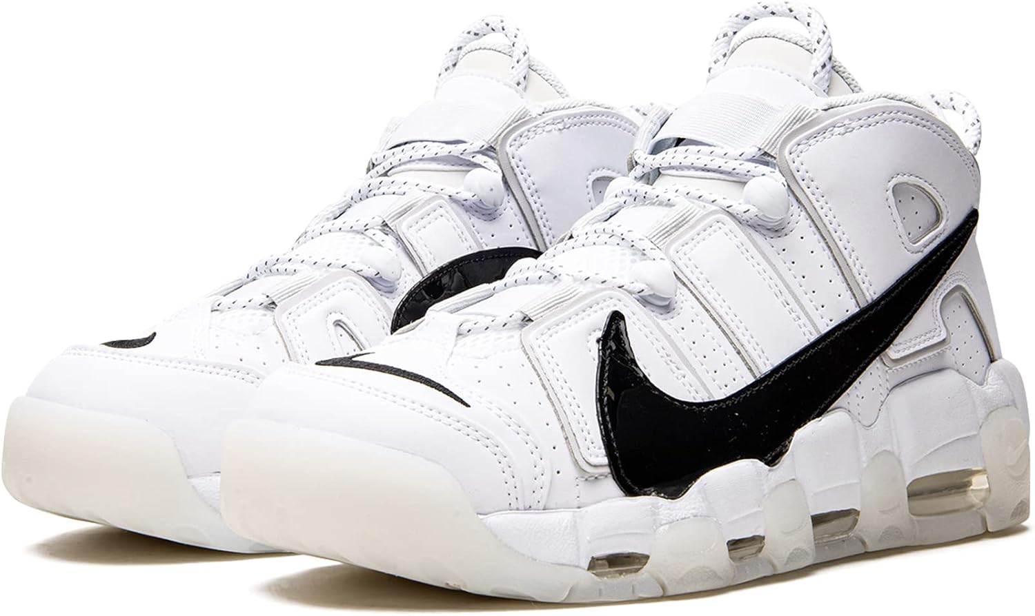 Мужские кроссовки Nike Air More Uptempo '96, белый/черный — фото 2