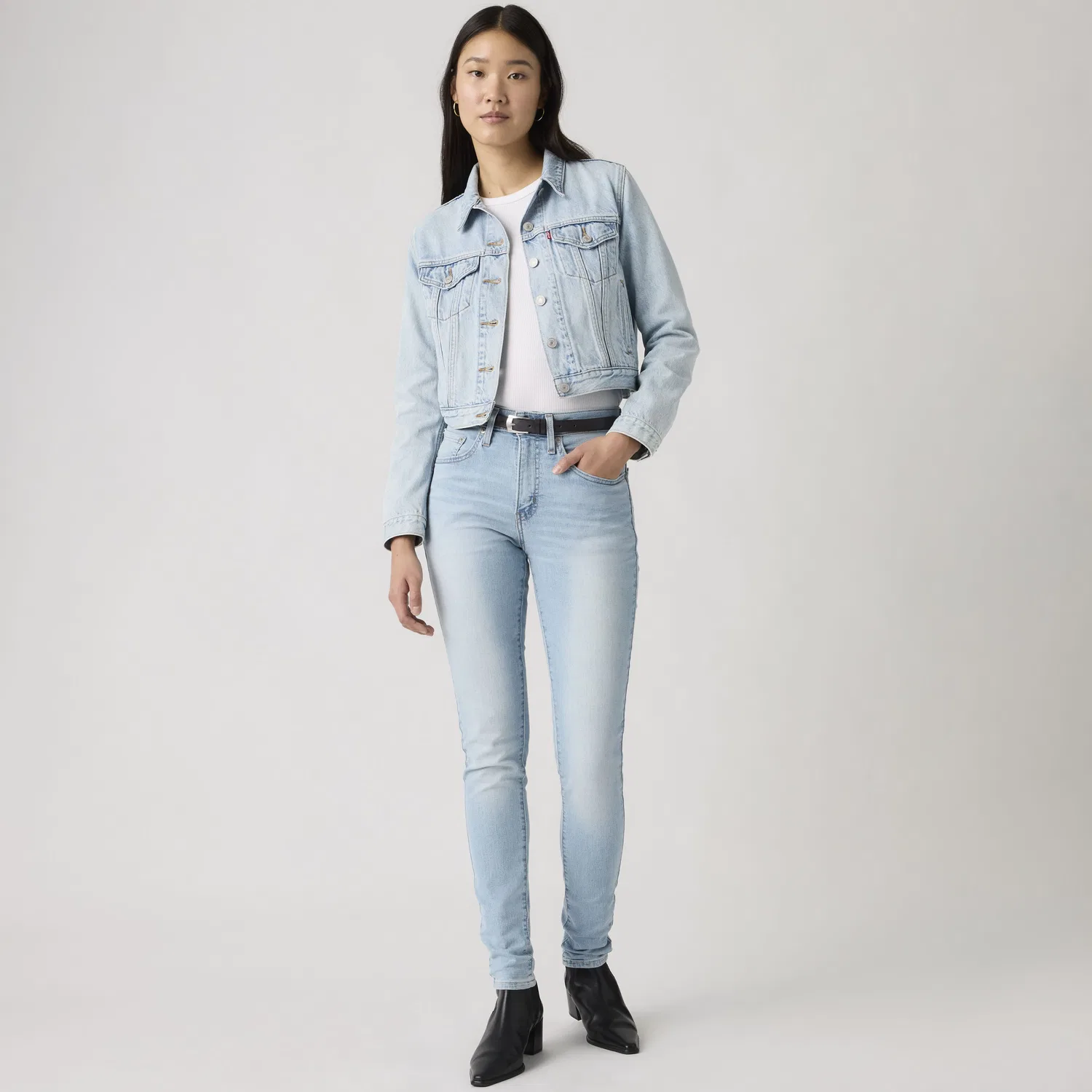 721 Джинсы-скинни с высокой посадкой для женщин Levi's, Light Wash