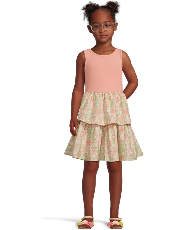 

Платье Janie and Jack Floral Mixed Media Dress, цвет Multicolor