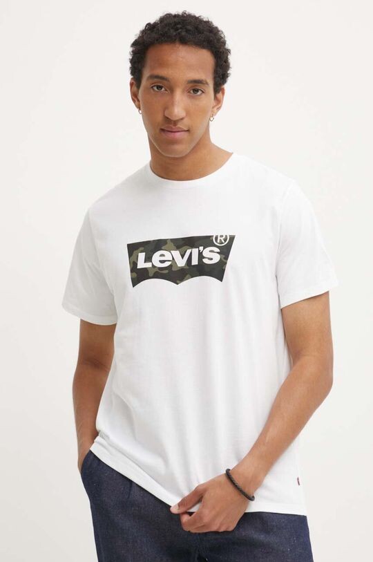 

Хлопковая футболка Levi's, белый