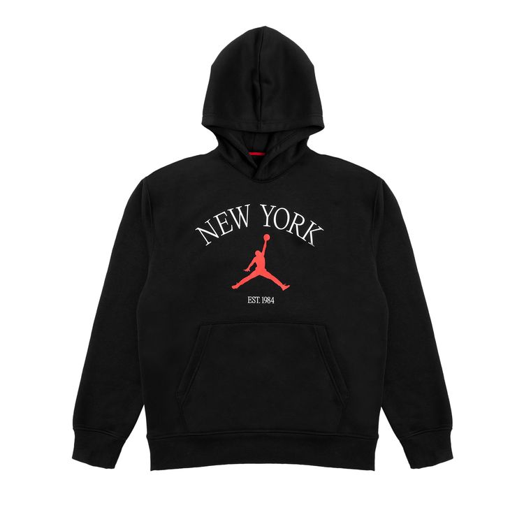 

Худи Air Jordan New York City Pullover Hoodie 'Black', черный
