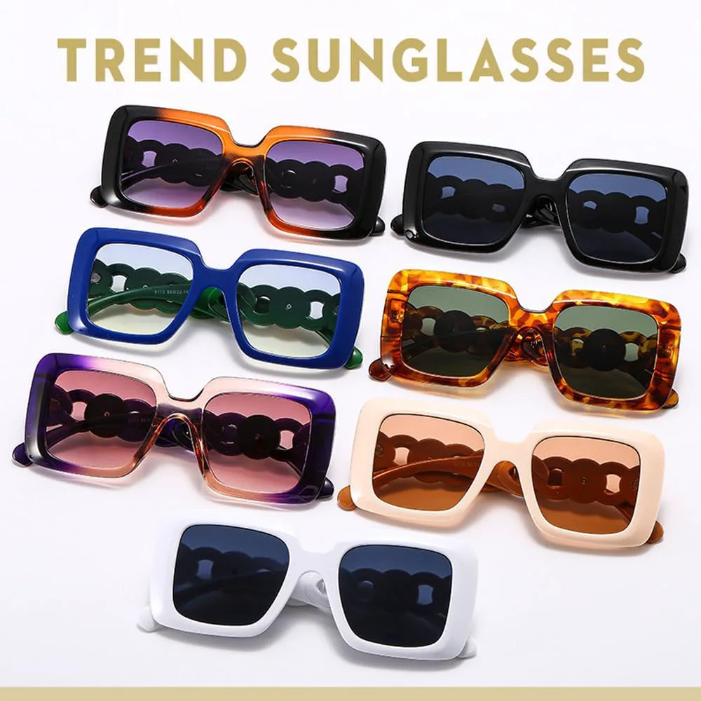 

Женские очки в стиле ретро, ​​большие очки для вождения, роскошные солнцезащитные очки с защитой от УФ-излучения UV400, градиентные линзы TYUVIVO, Coffee