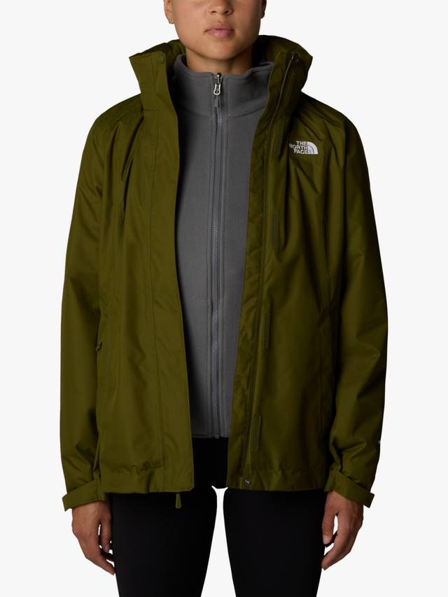

Водонепроницаемая женская куртка evolve ii triclimate 2-в-1 The North Face, цвет Olive / Pearl