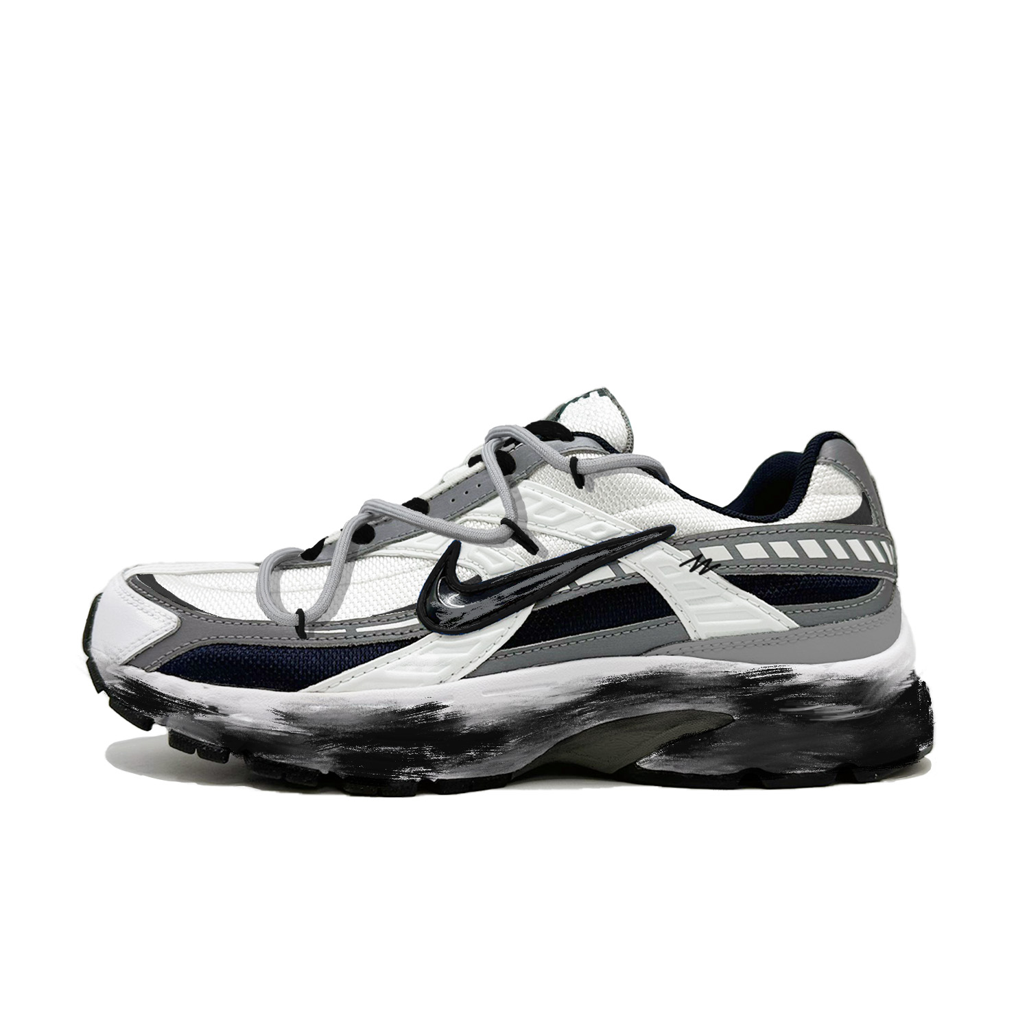 

Nike Инициатор устойчивые к истиранию низкие повседневные городские беговые кроссовки для мужчин черный - черный, цвет Black