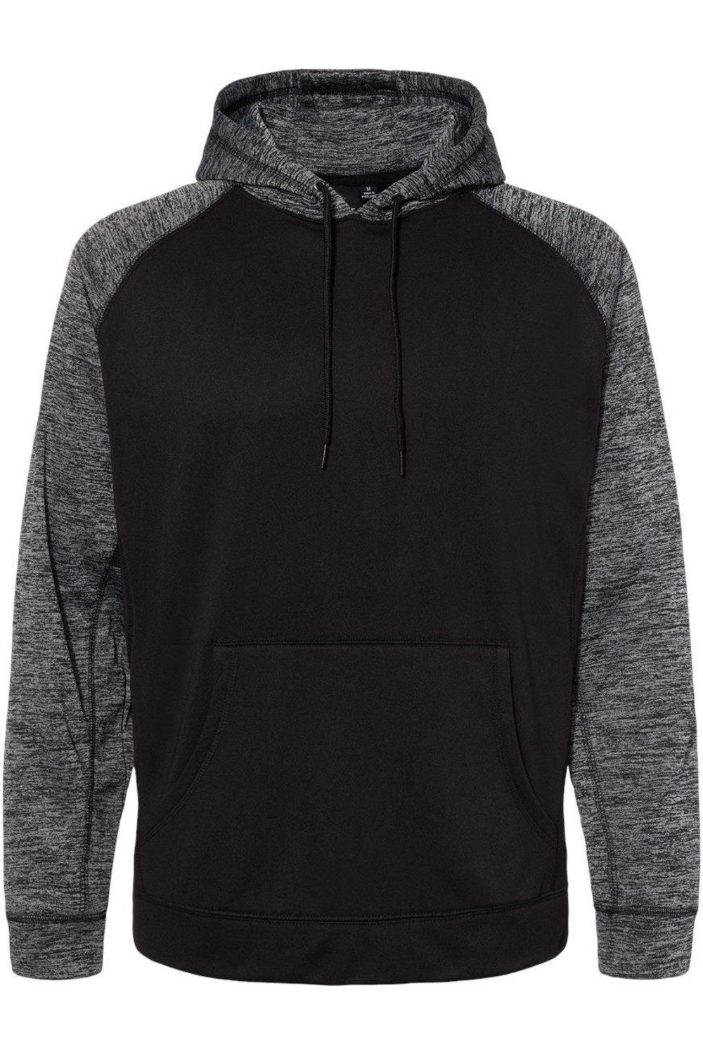 

Свитшот-пуловер Burnside Performance Raglan, цвет black/ heather charcoal