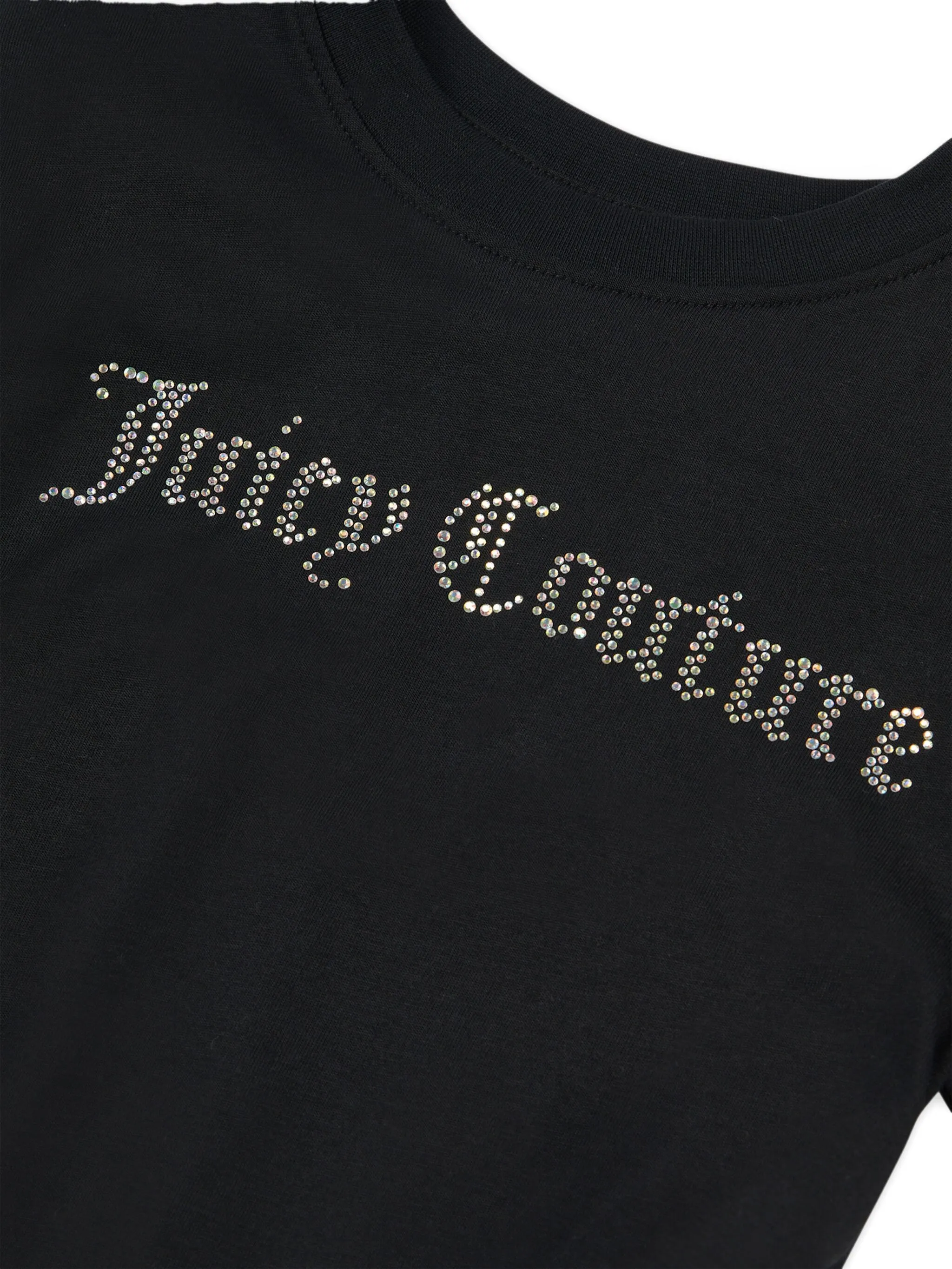 Футболка со стразами Juicy Couture Kids, черный — фото 3