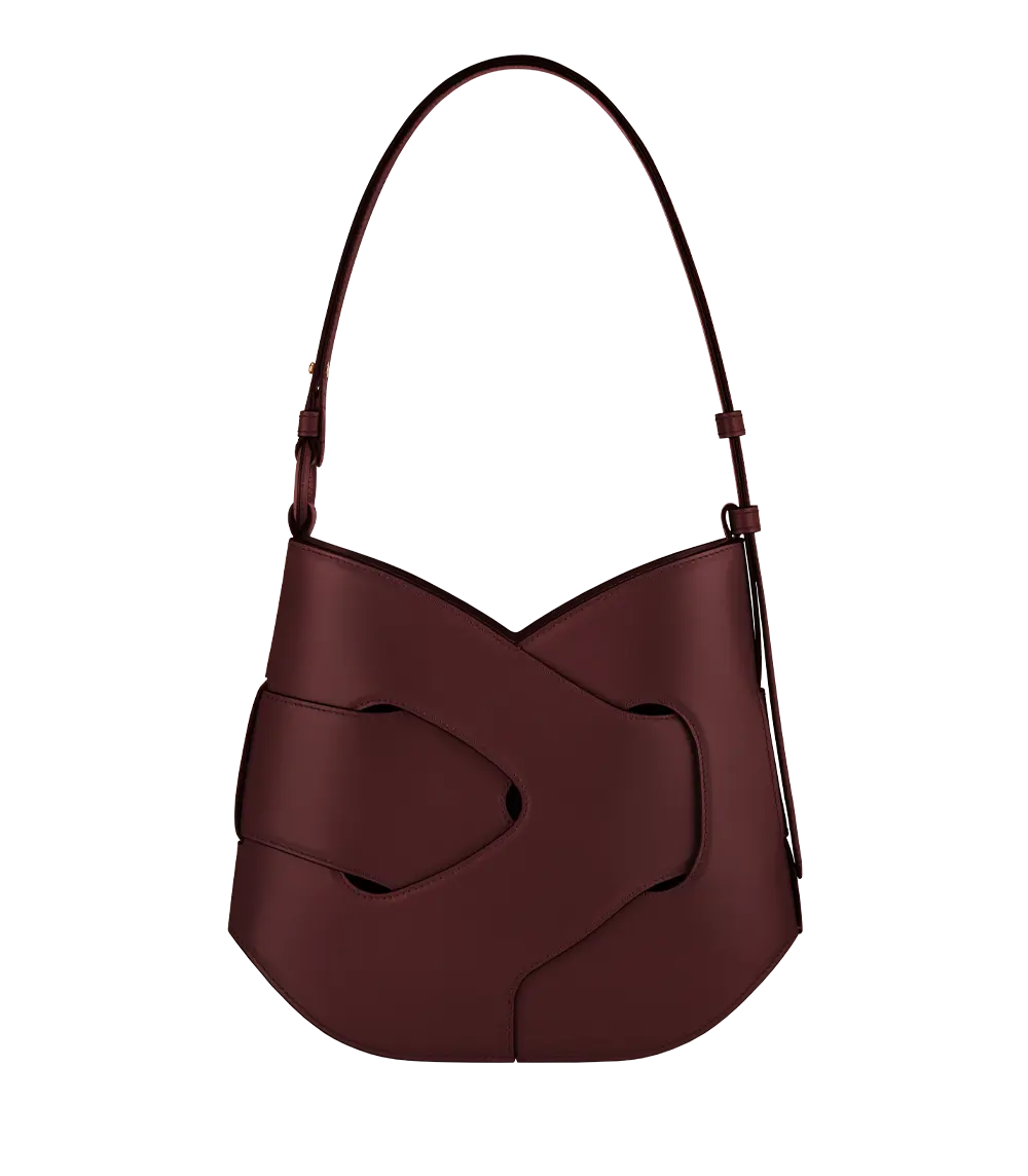 

Сумка через плечо Nodde Hobo Edition Cerise Noire Lisse