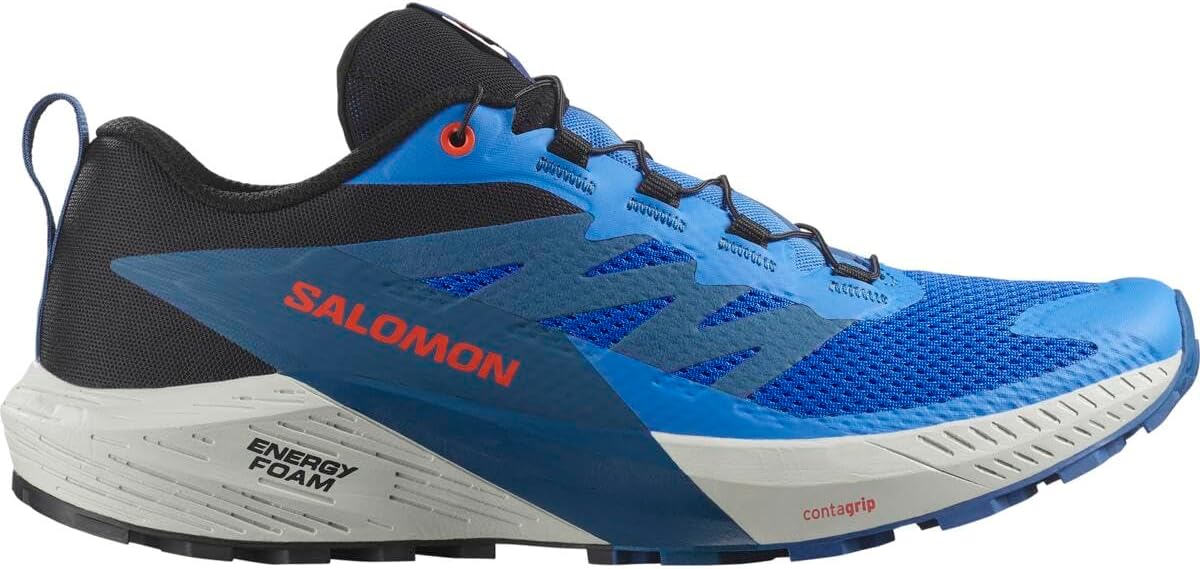Кроссовки для трейлраннинга Salomon Men's SENSE RIDE 5, French Blue Black Dark Blue — фото 2