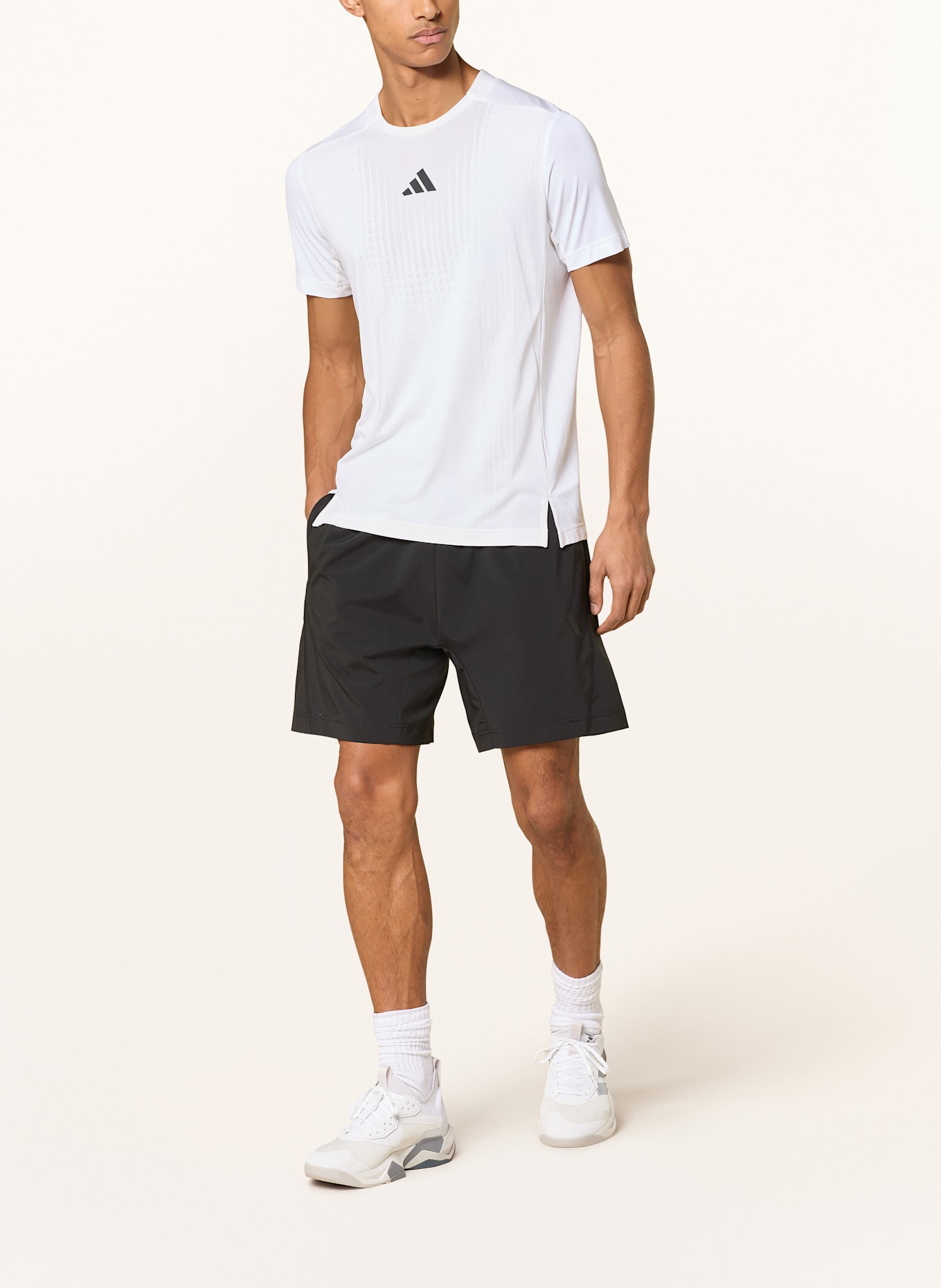 Футболка airchill Adidas, экрю — фото 2