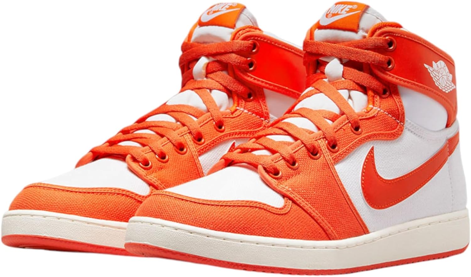 Мужские кроссовки Jordan 1 Retro AJKO Storm Blue/Black-White (DO5047 401), белый/оранжевый — фото 3